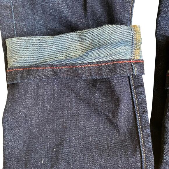 Raleigh Denim Sz 25 Handcrafted DARE White Cone Raw Selvedge Straight Leg Jeans - Picture 12 of 16